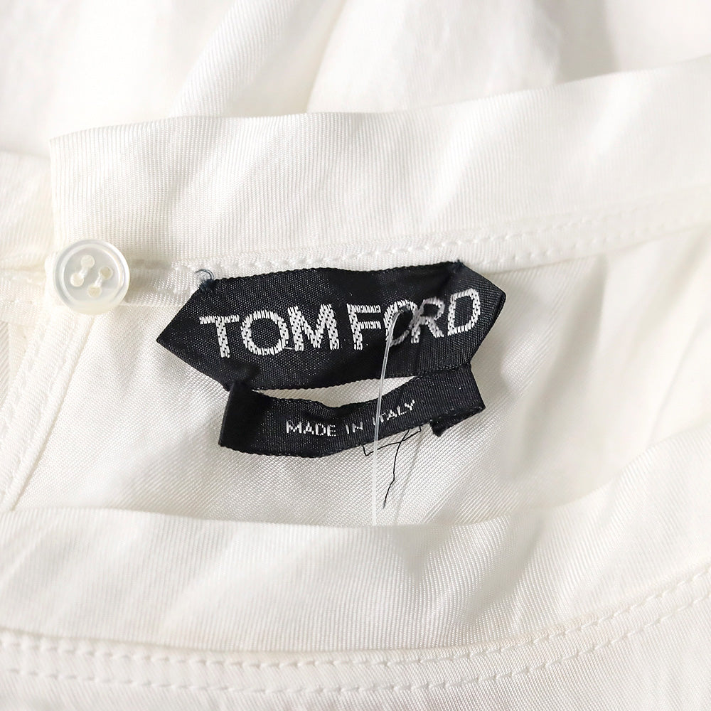 Tom Ford White Sheer Long Sleeve Top