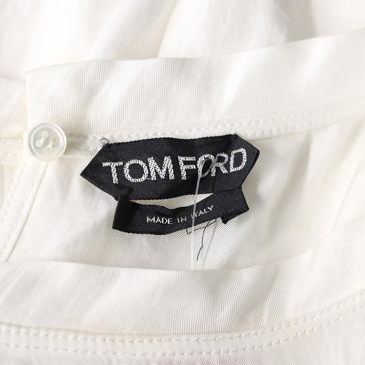 Tom Ford White Sheer Long Sleeve Top