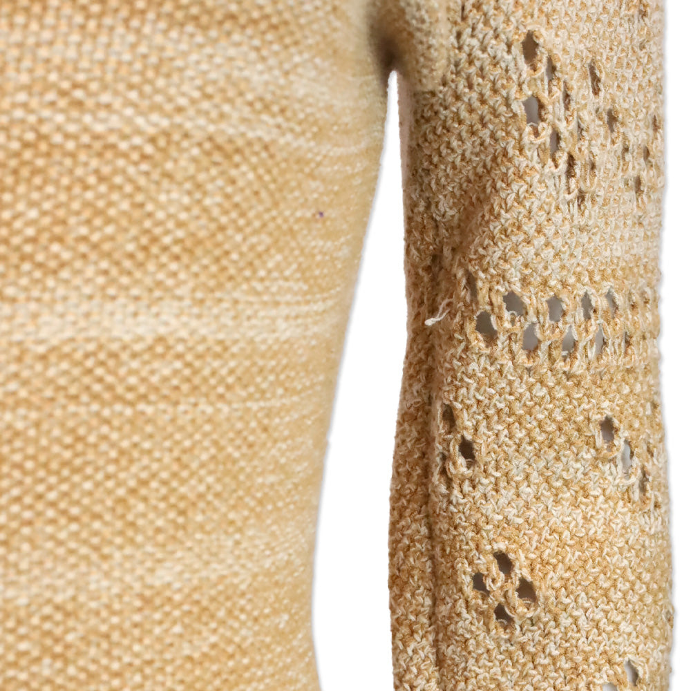 Torn by Ronny Kobo Tan Knit Long Sleeve Celeste Maxi Dress | DBLTKE Luxury Consignment Boutique Torn by Ronny Kobo Tan Knit Long Sleeve Celeste Maxi Dress | DBLTKE Luxury Consignment Boutique