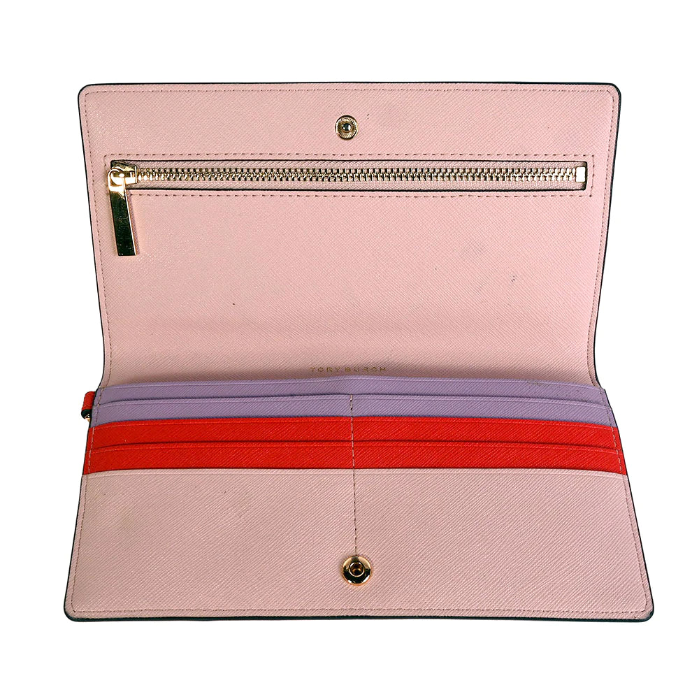 Tory Burch Red Saffiano Leather Wristlet