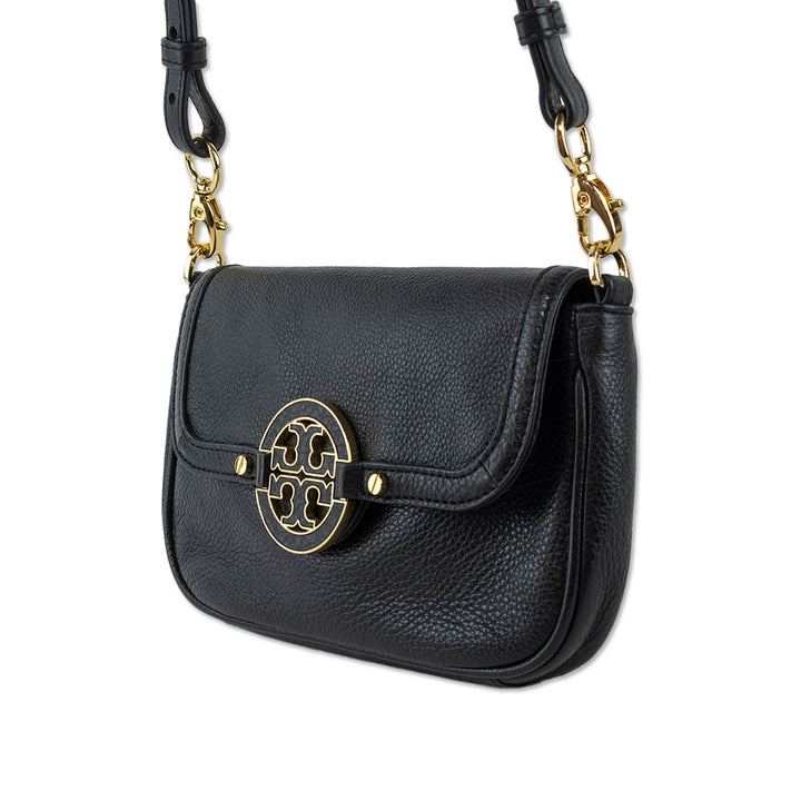 Tory Burch Amanda Leather Logo Crossbody Bag