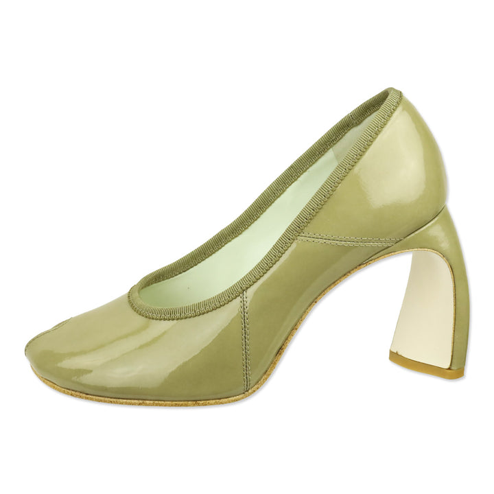 Tory Burch Palo Santo Patent Leather Peep Toe 90mm Pump
