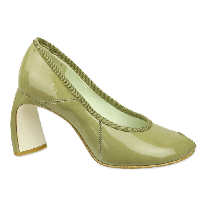 Tory Burch Palo Santo Patent Leather Peep Toe 90mm Pump