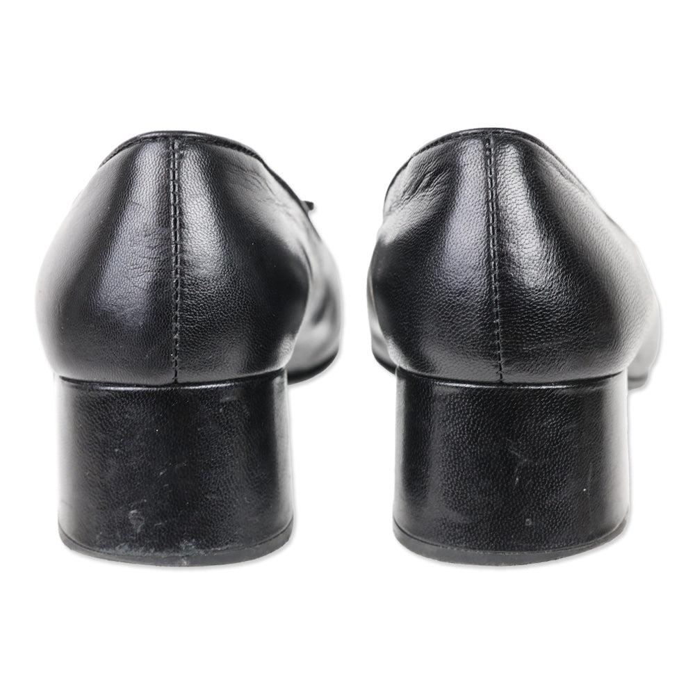 Tory Burch Black Cap-Toe Pumps