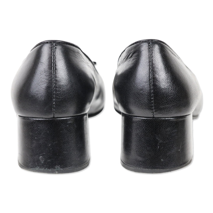 Tory Burch Black Cap-Toe Pumps