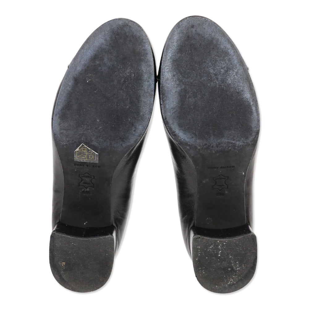 Tory Burch Black Cap-Toe Pumps