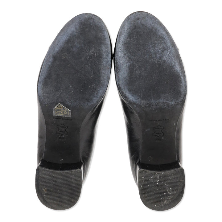 Tory Burch Black Cap-Toe Pumps