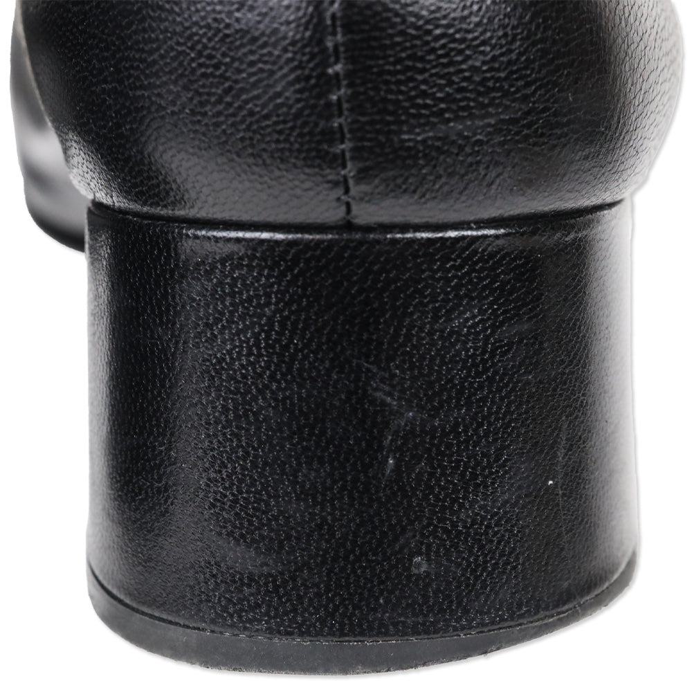Tory Burch Black Cap-Toe Pumps