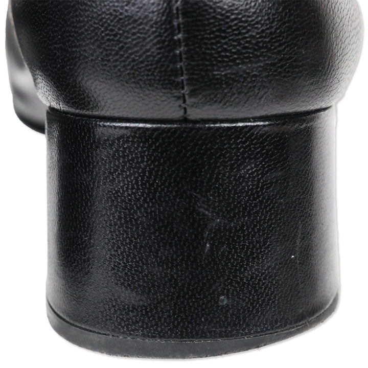 Tory Burch Black Cap-Toe Pumps