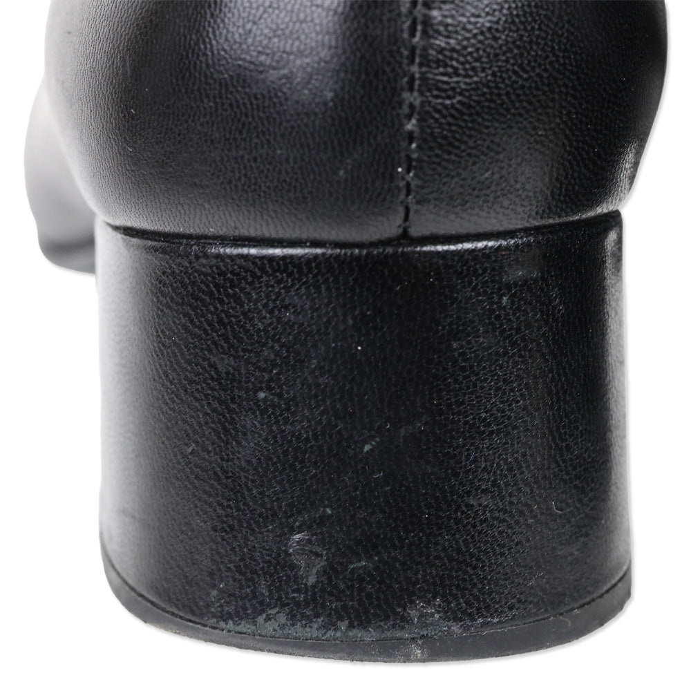 Tory Burch Black Cap-Toe Pumps