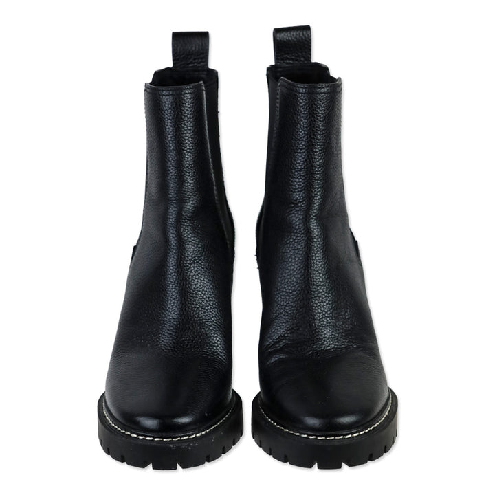Tory Burch Black Carson Lug Sole Ankle Boot