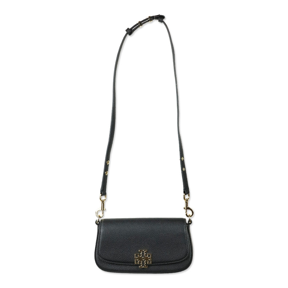 Tory Burch Black Leather Britten Mini Crossbody bag