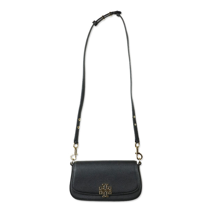 Tory Burch Black Leather Britten Mini Crossbody bag