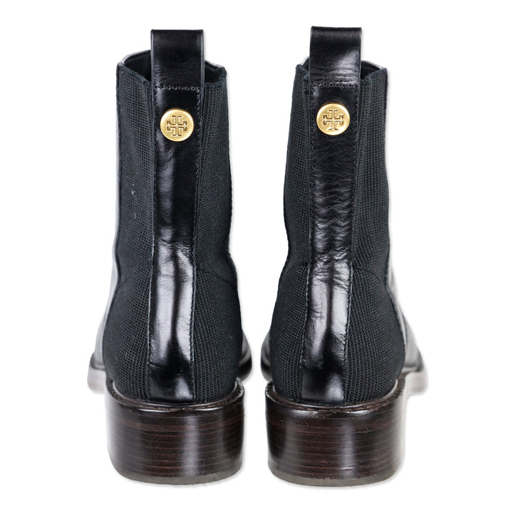 Tory Burch Black Leather Chelsea Boots