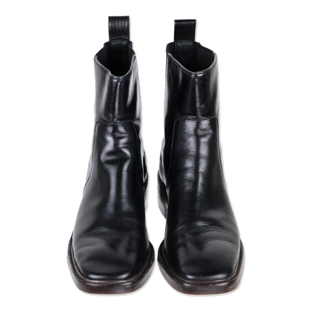 Tory Burch Black Leather Chelsea Boots