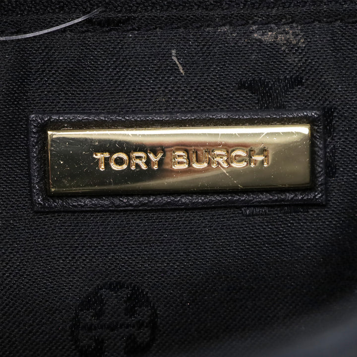 Tory Burch Black Leather Fleming Swingpack Crossbody