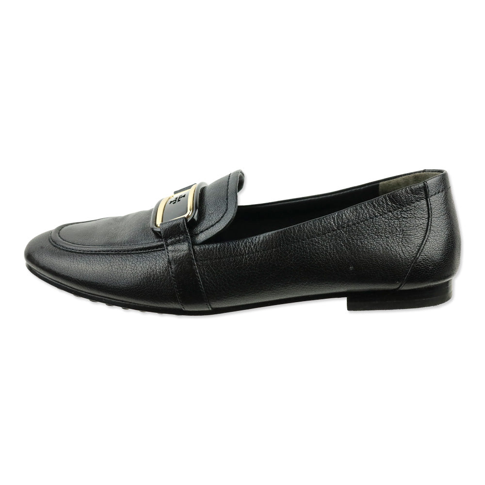 Tory Burch Black Leather Georgia Loafer