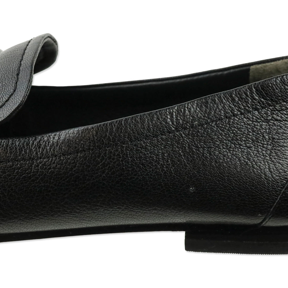 Tory Burch Black Leather Georgia Loafer