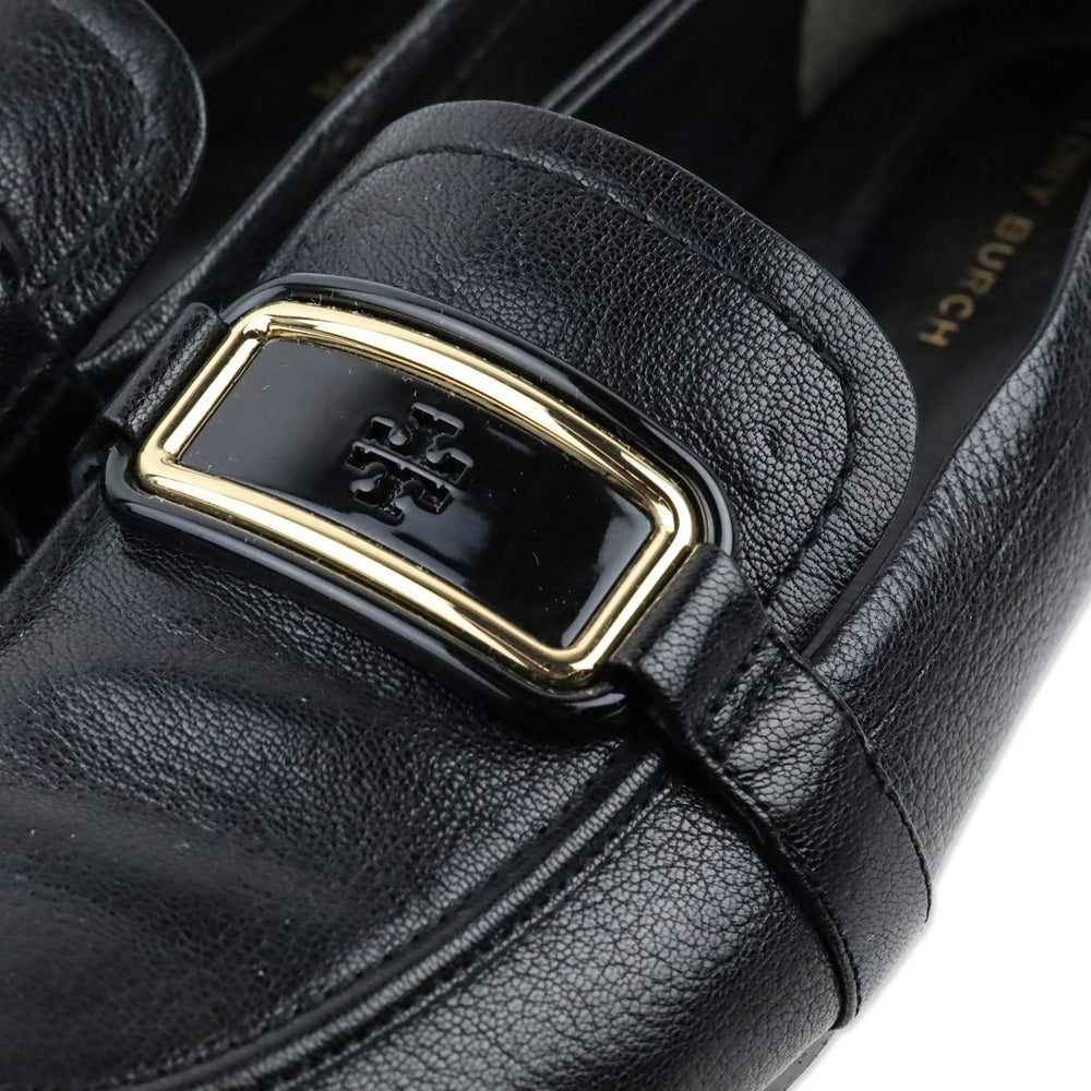 Tory Burch Black Leather Georgia Loafer