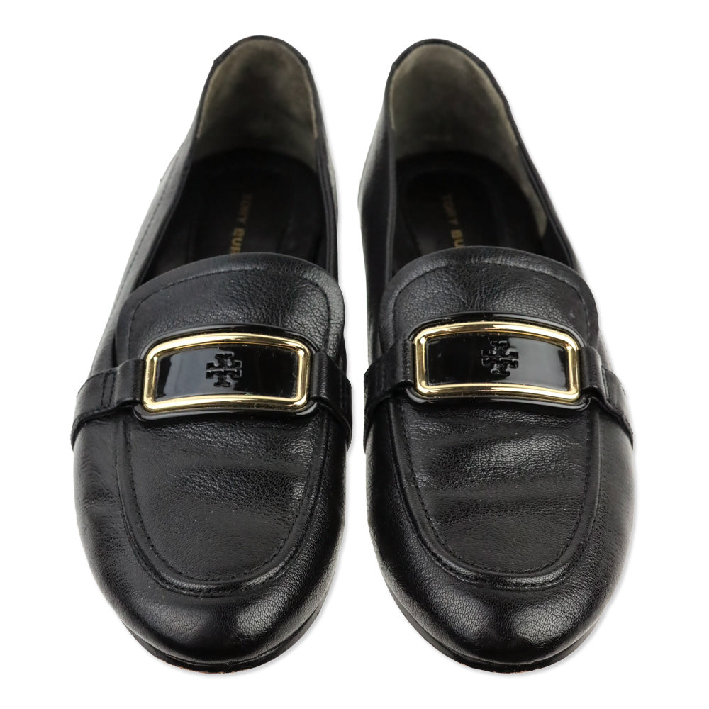 Tory Burch Black Leather Georgia Loafer