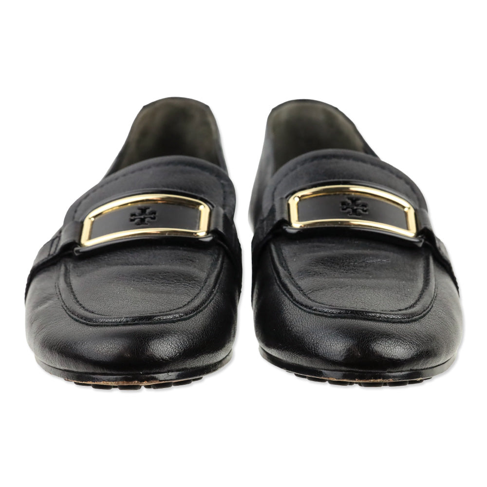 Tory Burch Black Leather Georgia Loafer