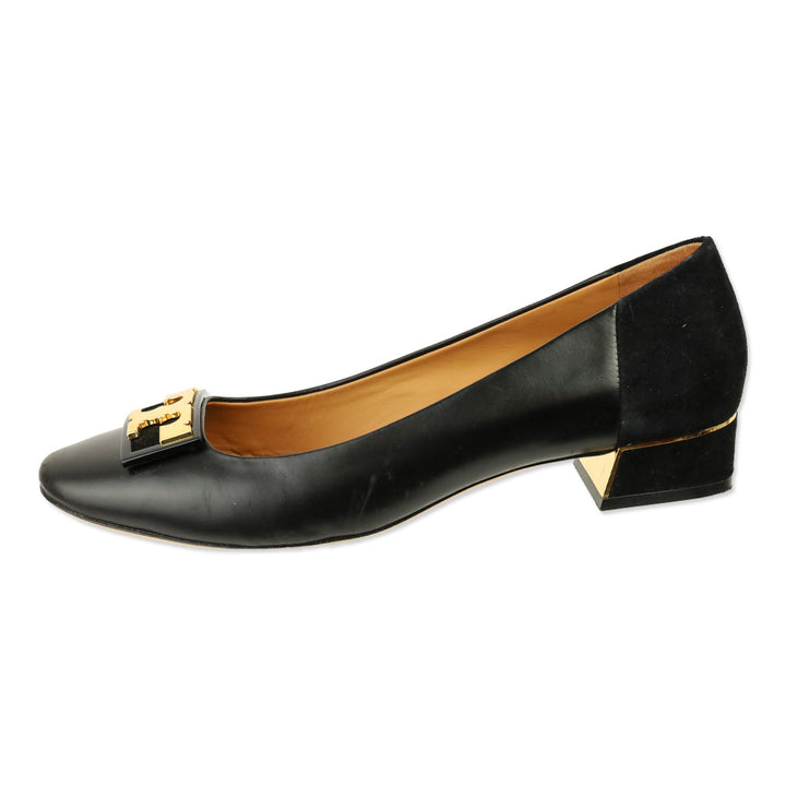 Tory Burch Black Leather Gigi Pumps