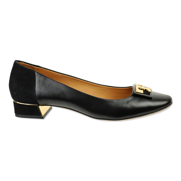 Tory Burch Black Leather Gigi Pumps