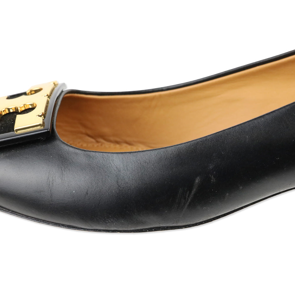 Tory Burch Black Leather Gigi Pumps