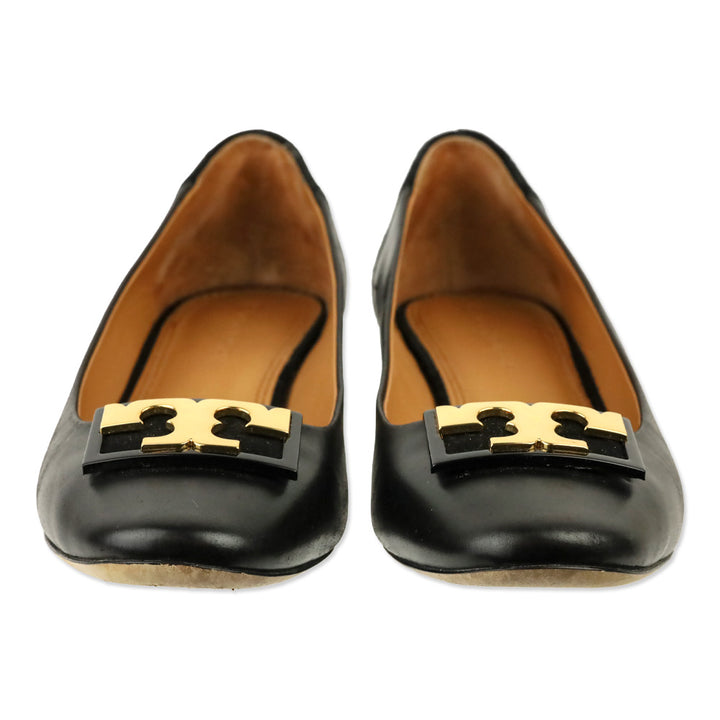 Tory Burch Black Leather Gigi Pumps