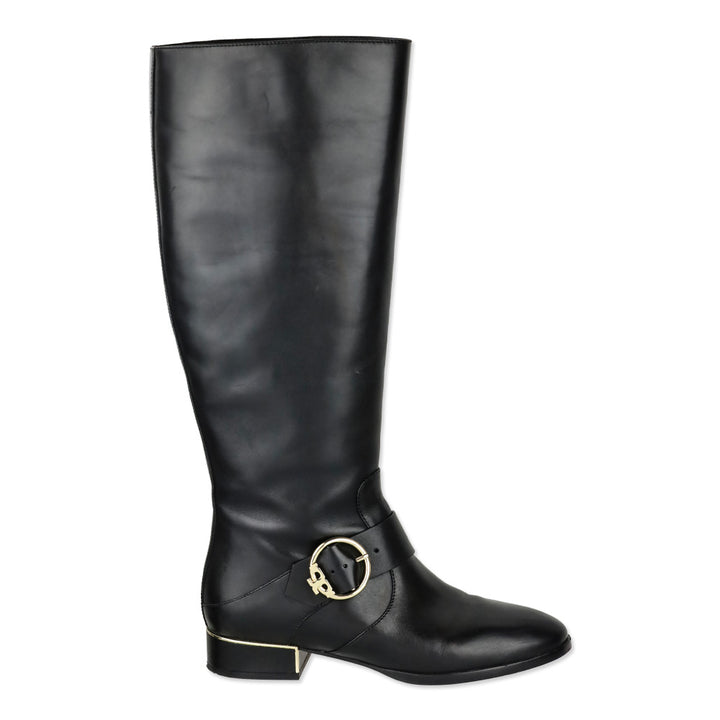 Tory Burch Black Leather Sofia Riding Boot