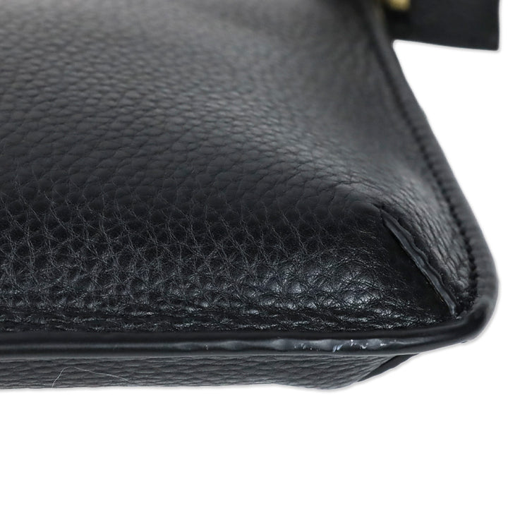 Tory Burch Black Leather Tassel Crossbody Bag