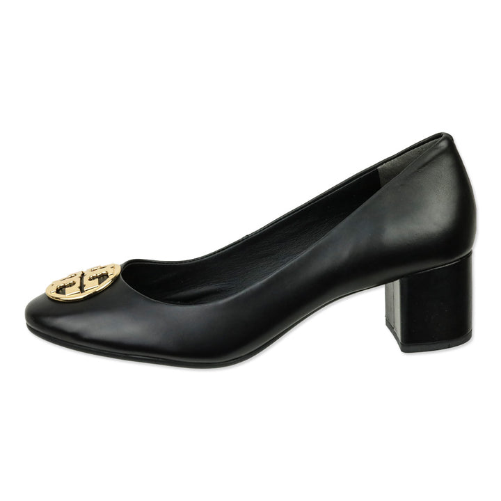Tory Burch Black Nappa Leather Chelsea 50MM Pumps