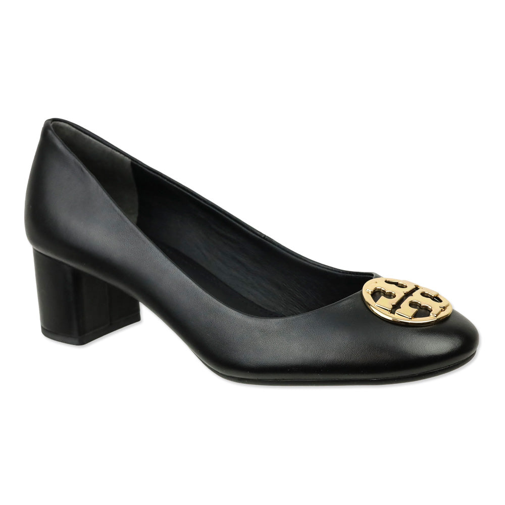 Tory Burch Black Nappa Leather Chelsea 50MM Pumps
