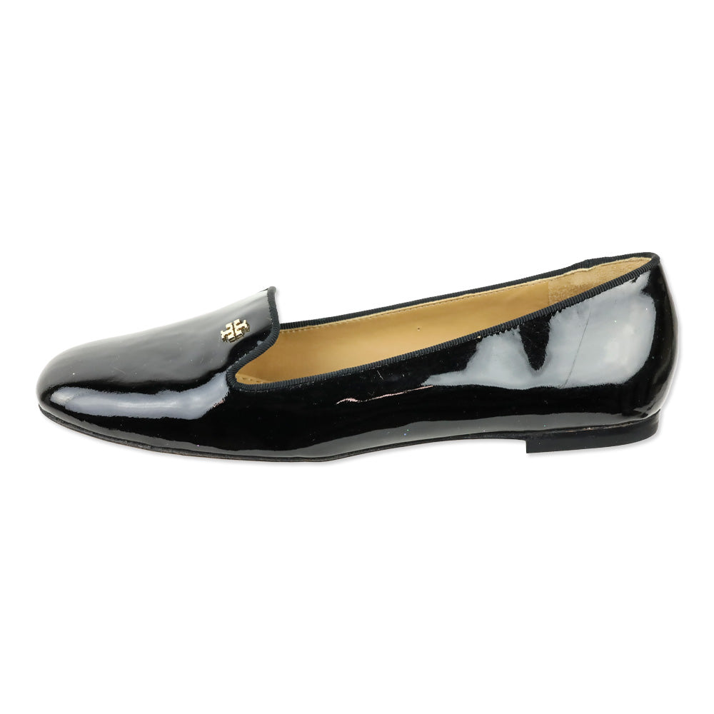 Tory Burch Black Patent Leather Loafer