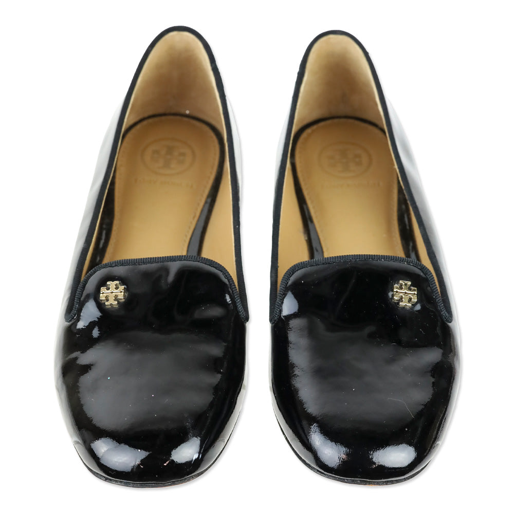 Tory Burch Black Patent Leather Loafer