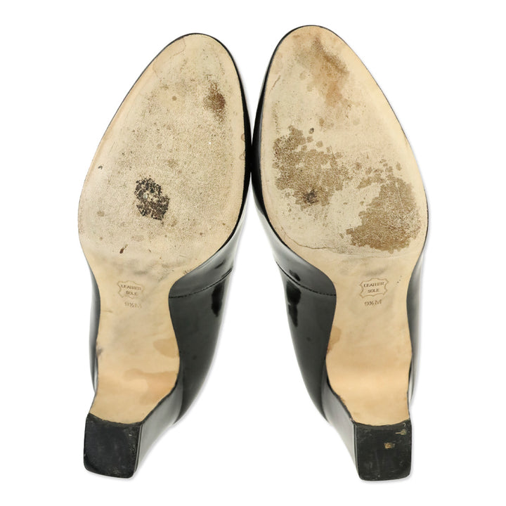 Tory Burch Black Patent Raleigh 70mm Pump