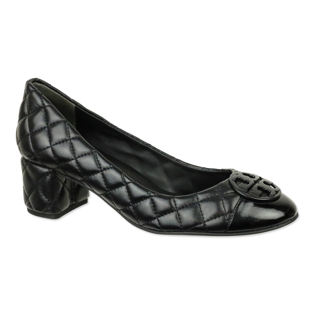 Tory Burch Black Quilted Nappa Leather Chelsea 50MM Pump