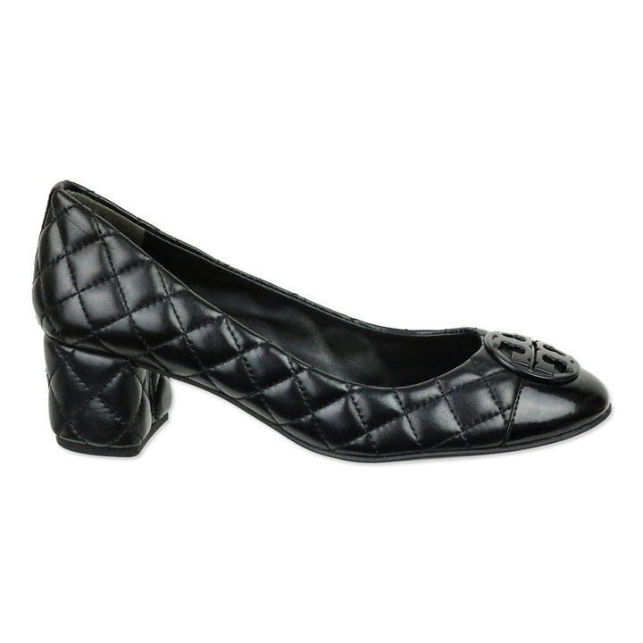 Tory Burch Black Quilted Nappa Leather Chelsea 50MM Pump