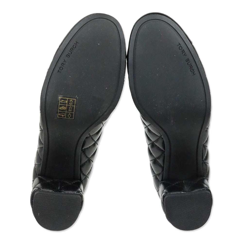 Tory Burch Black Quilted Nappa Leather Chelsea 50MM Pump