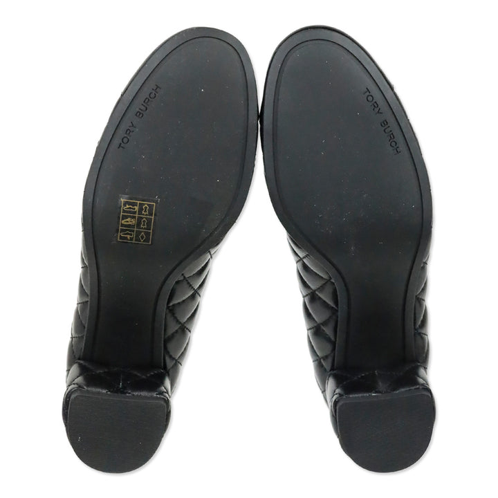 Tory Burch Black Quilted Nappa Leather Chelsea 50MM Pump
