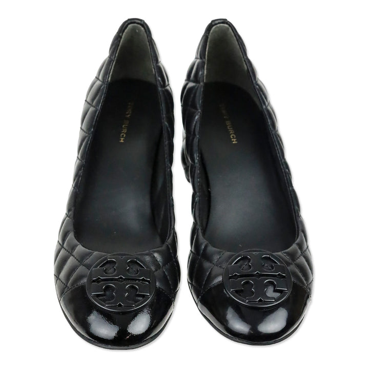 Tory Burch Black Quilted Nappa Leather Chelsea 50MM Pump