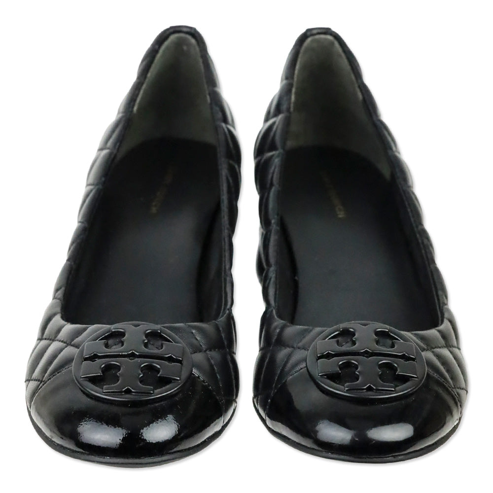 Tory Burch Black Quilted Nappa Leather Chelsea 50MM Pump