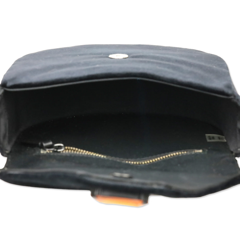 Tory Burch Black Velvet Jewel Shoulder Bag