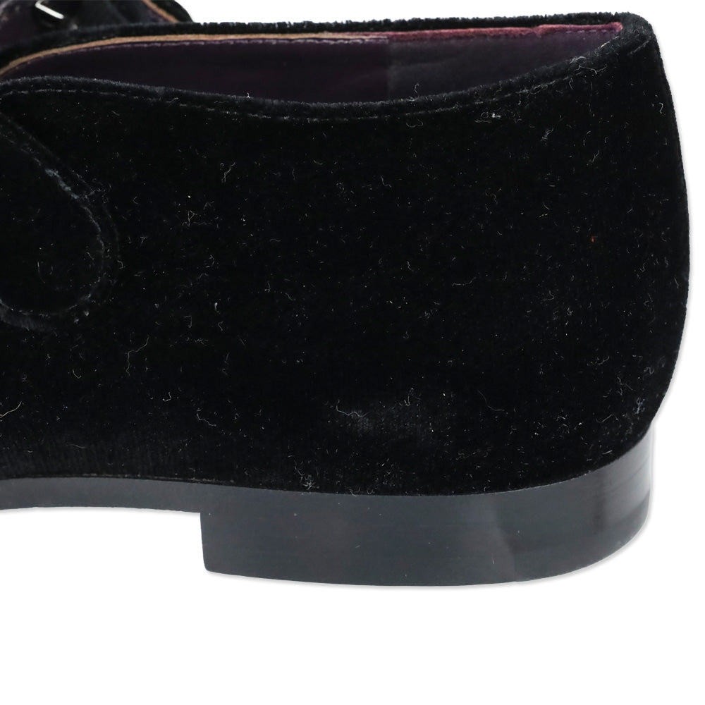 Tory Burch Black Violet T-Strap Flat