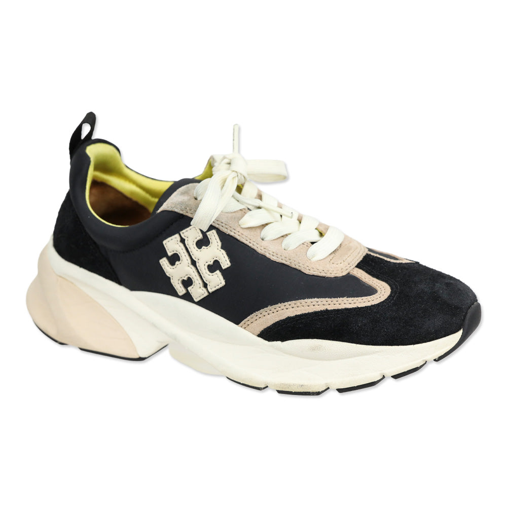 Tory Burch Black/Cream Good Luck Trainer Sneakers