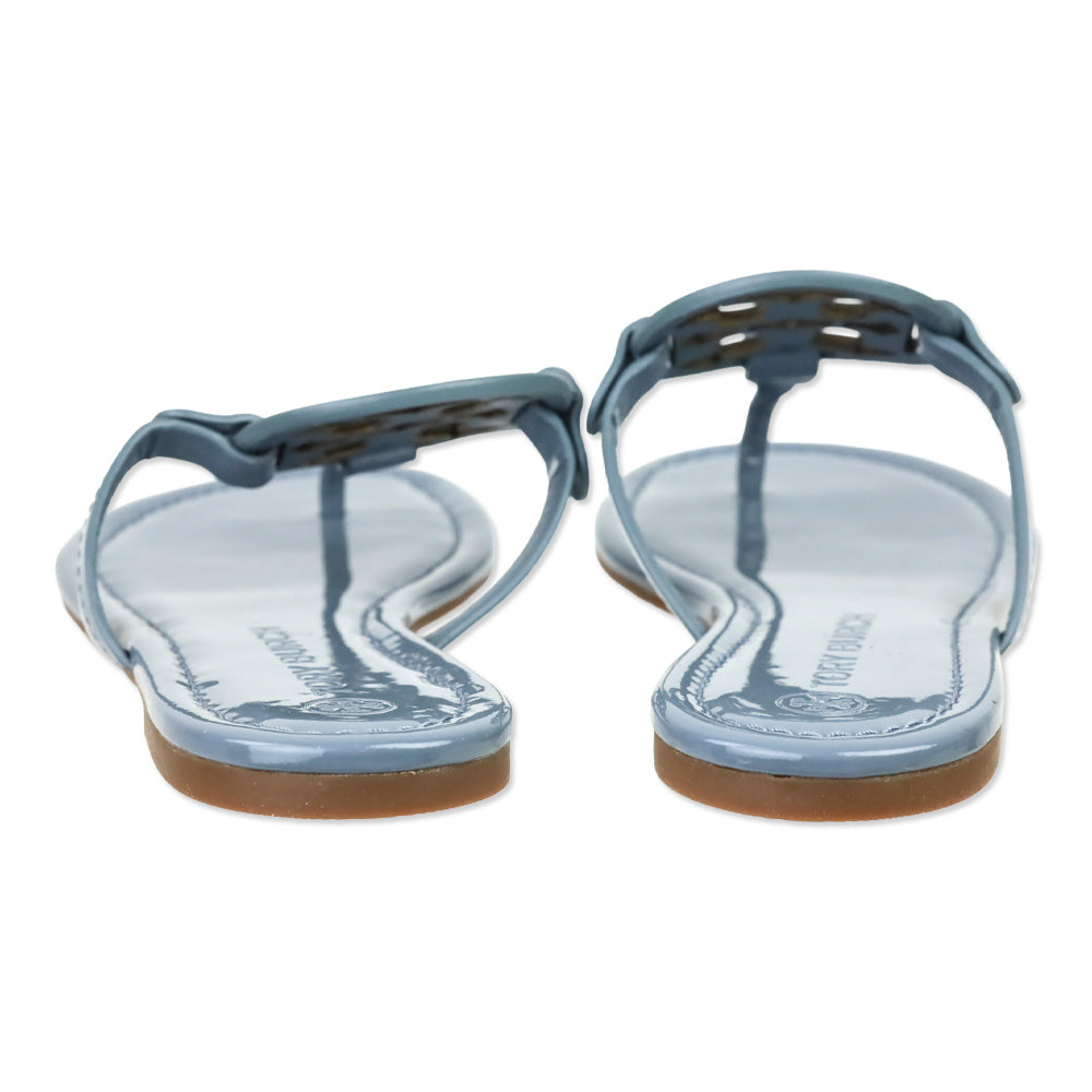 Tory Burch Blue Calla Patent Leather Miller Sandal
