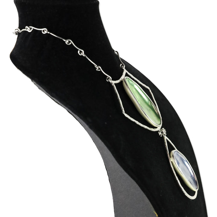 Tory Burch Brutalist Pebble Statement Necklace