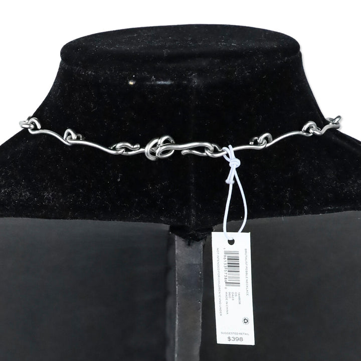 Tory Burch Brutalist Pebble Statement Necklace