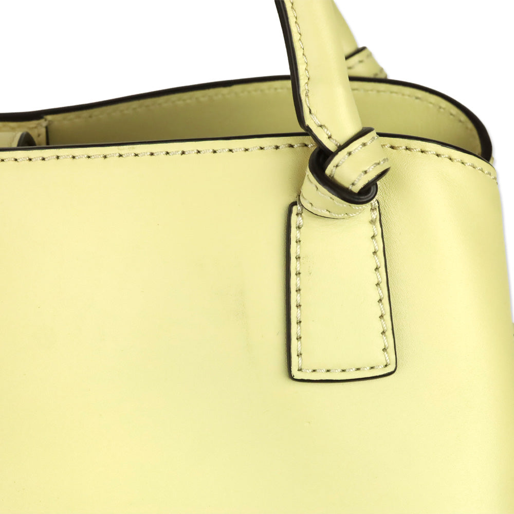 Tory Burch Buttermilk Leather McGraw Smooth Satchel