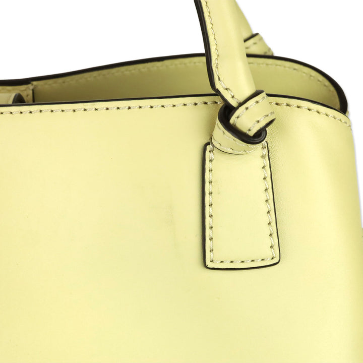 Tory Burch Buttermilk Leather McGraw Smooth Satchel